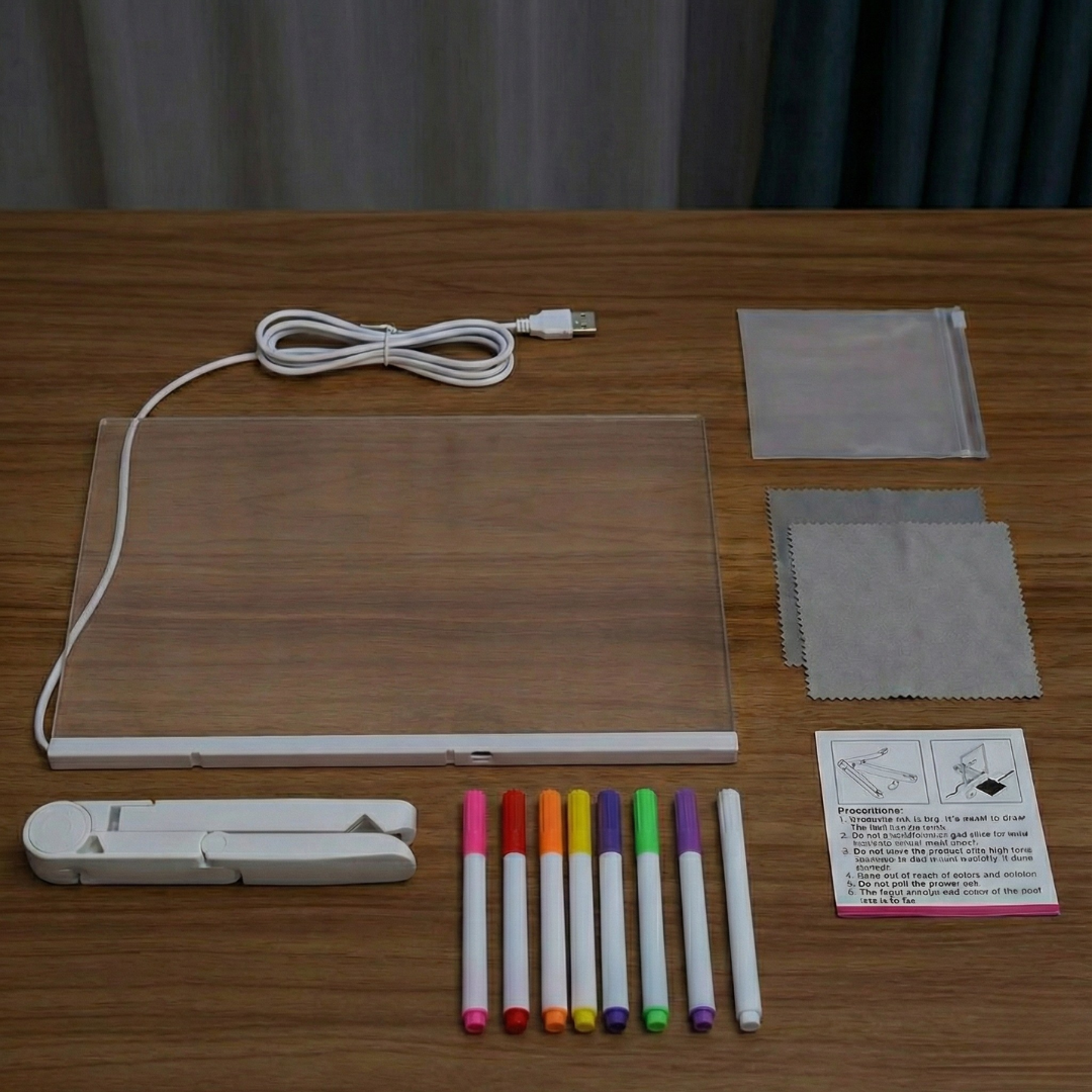 GlowPad Kids : Le Tableau de Dessin Lumineux