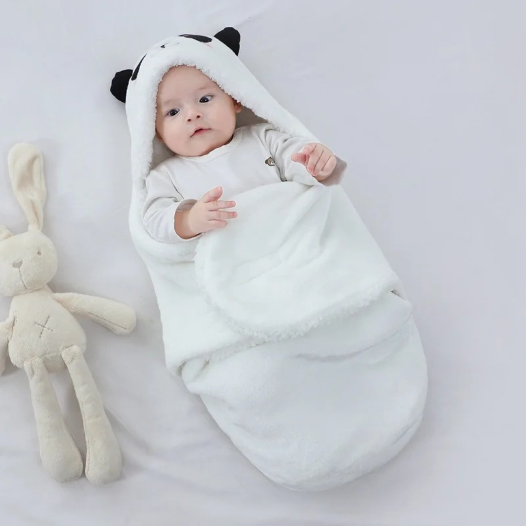 Cloud-Soft Baby Swaddle - Cosy Hooded Sleep Wrap