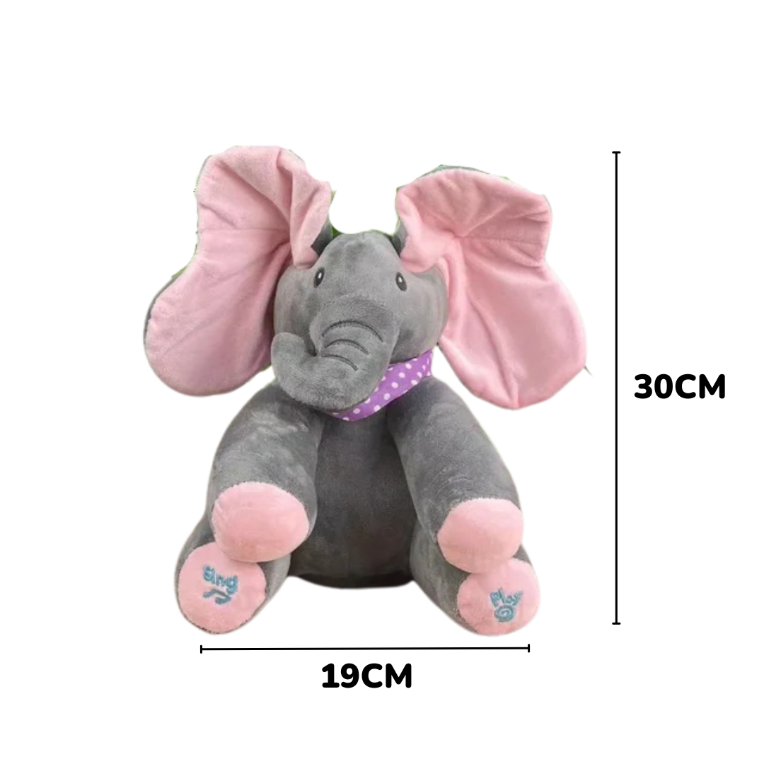 Musical Elephant - Interactive Peek-A-Boo Plush