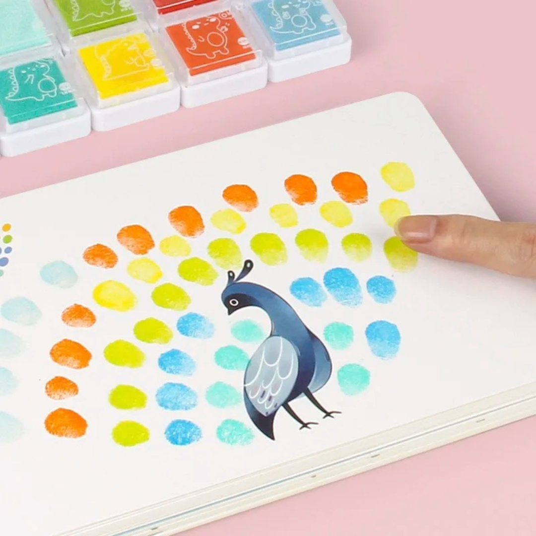 Kit de peinture au doigt – développement sensoriel et créatif