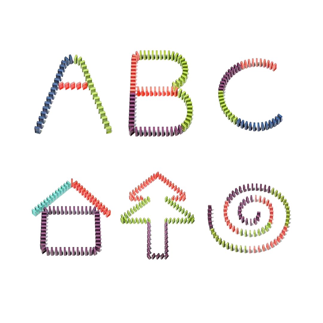 Petit train à dominos automatique – jeu de construction et réaction en chaîne