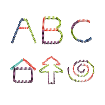 Petit train à dominos automatique – jeu de construction et réaction en chaîne