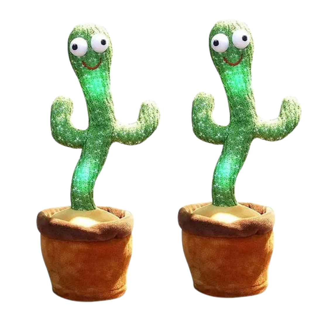 Cactus dansant musical – chante, danse et enregistre avec lumières