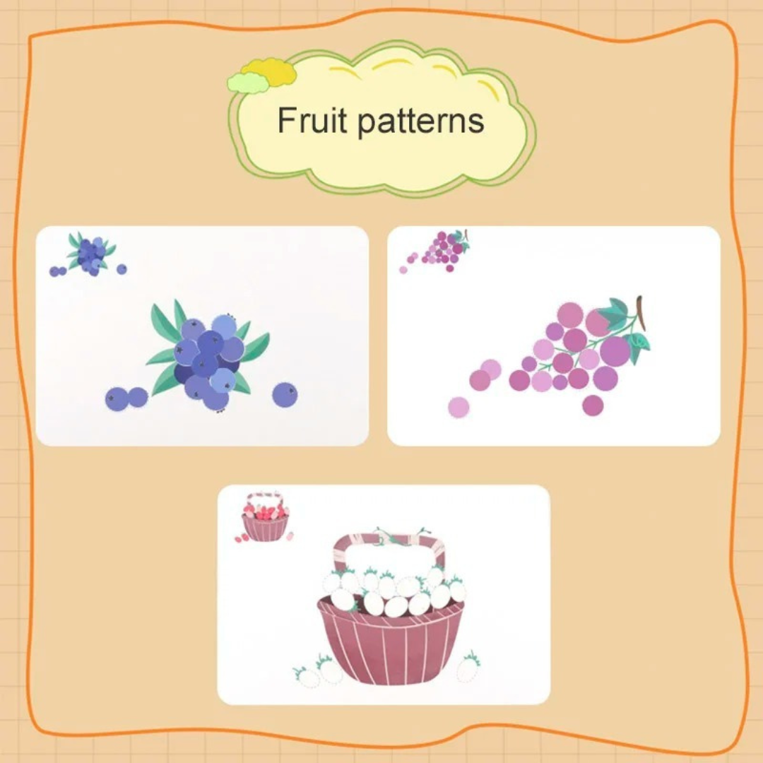 Kit de peinture au doigt – développement sensoriel et créatif