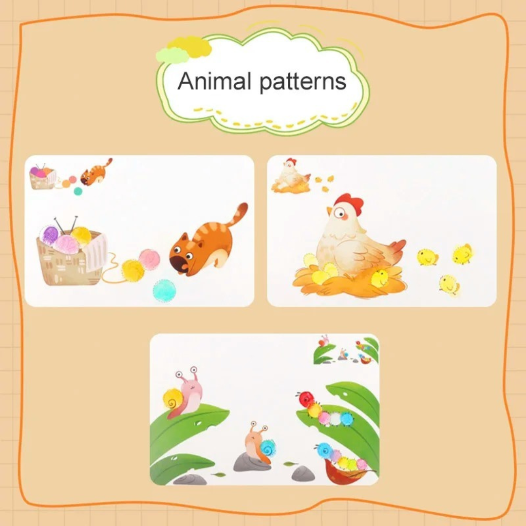 Kit de peinture au doigt – développement sensoriel et créatif