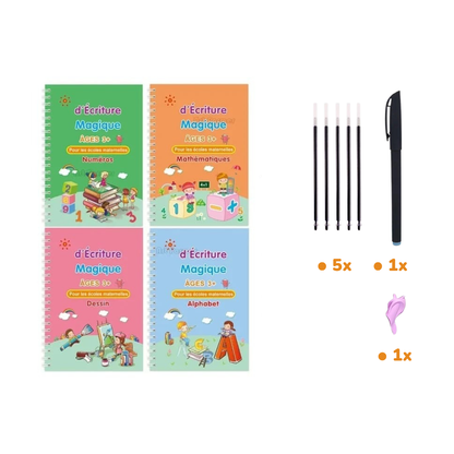 Livre magique de calligraphie – apprendre à écrire en s’amusant