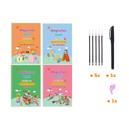 Livre magique de calligraphie – apprendre à écrire en s’amusant