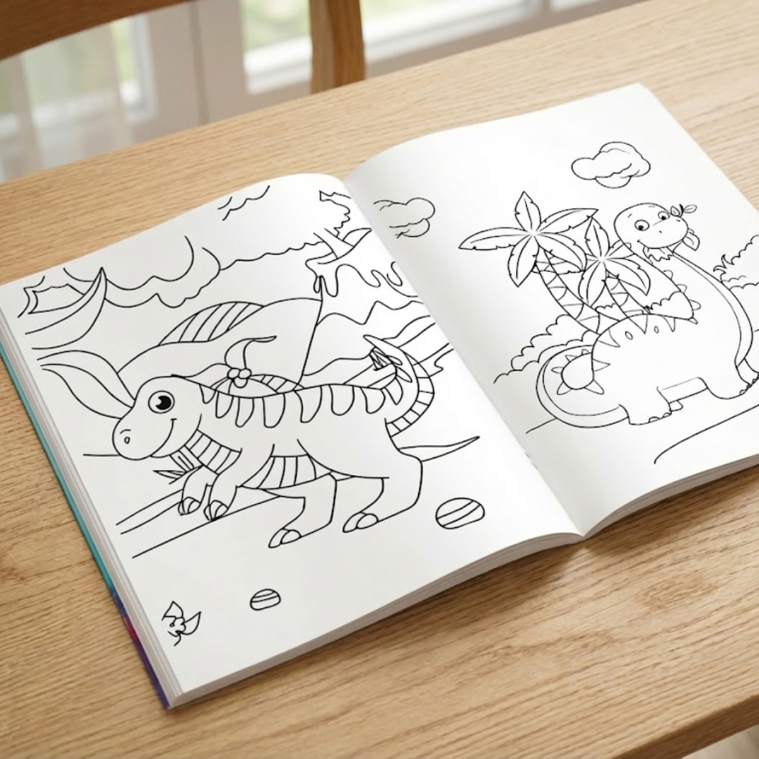 Livre de Coloriage et Calquage de 16 Pages : Choisissez votre Thème