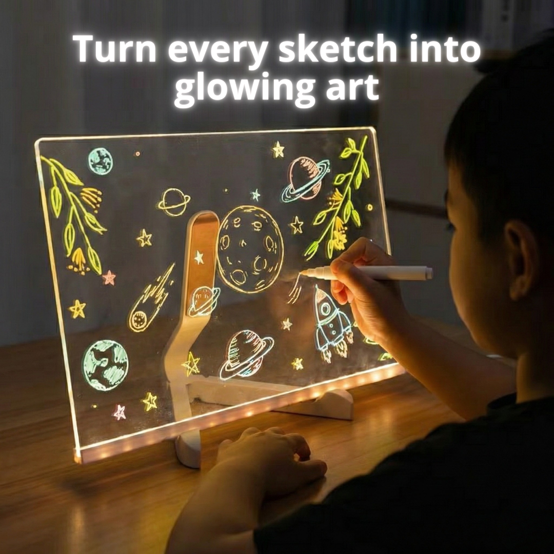 GlowPad Kids : Le Tableau de Dessin Lumineux