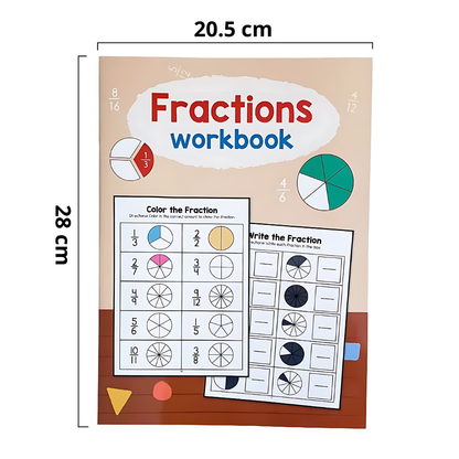 Cahier d'Apprentissage Fraction Action : Écrire, Colorier & Associer