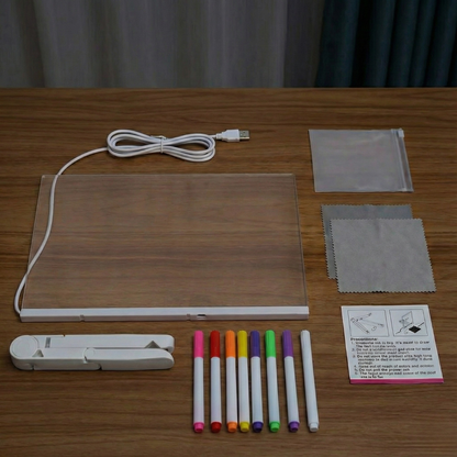 GlowPad Kids : Le Tableau de Dessin Lumineux