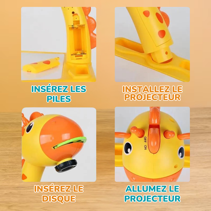 Table Kids : La Table Projecteur de Dessin Girafe Magique