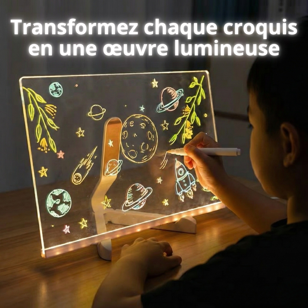 GlowPad Kids : Le Tableau de Dessin Lumineux