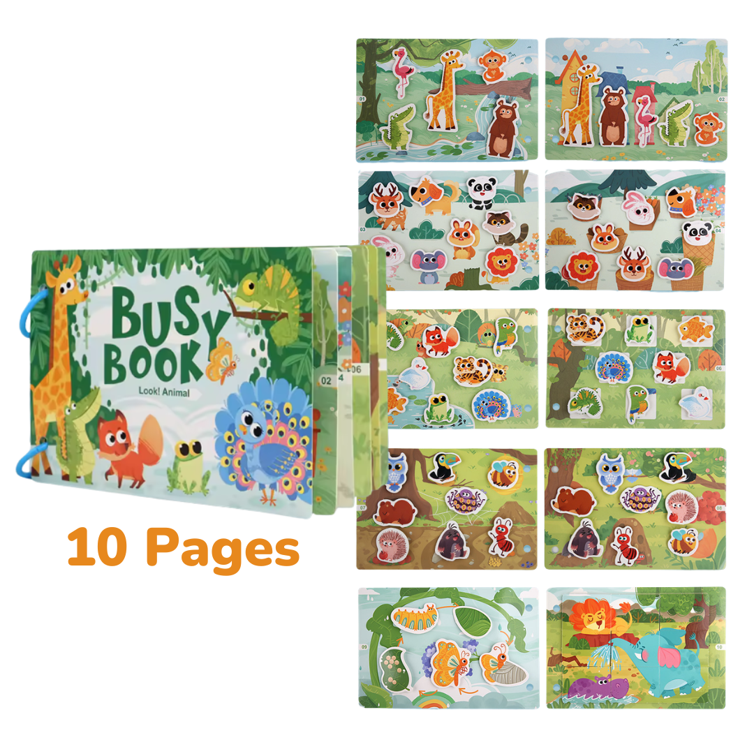Busy Book - Interactive Montessori Learning Book