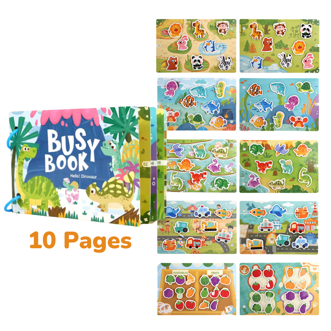 Busy Book - Interactive Montessori Learning Book