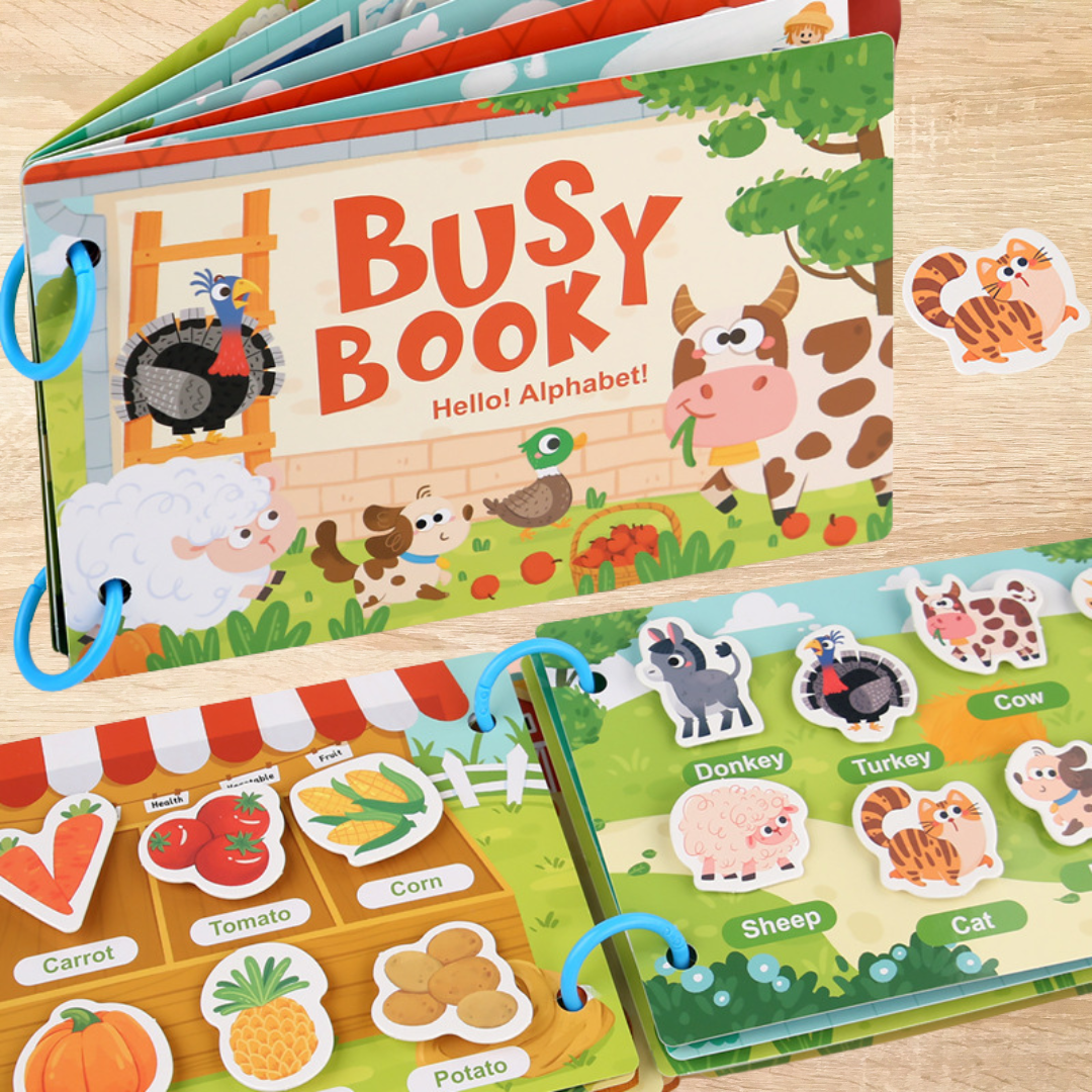 Busy Book - Interactive Montessori Learning Book