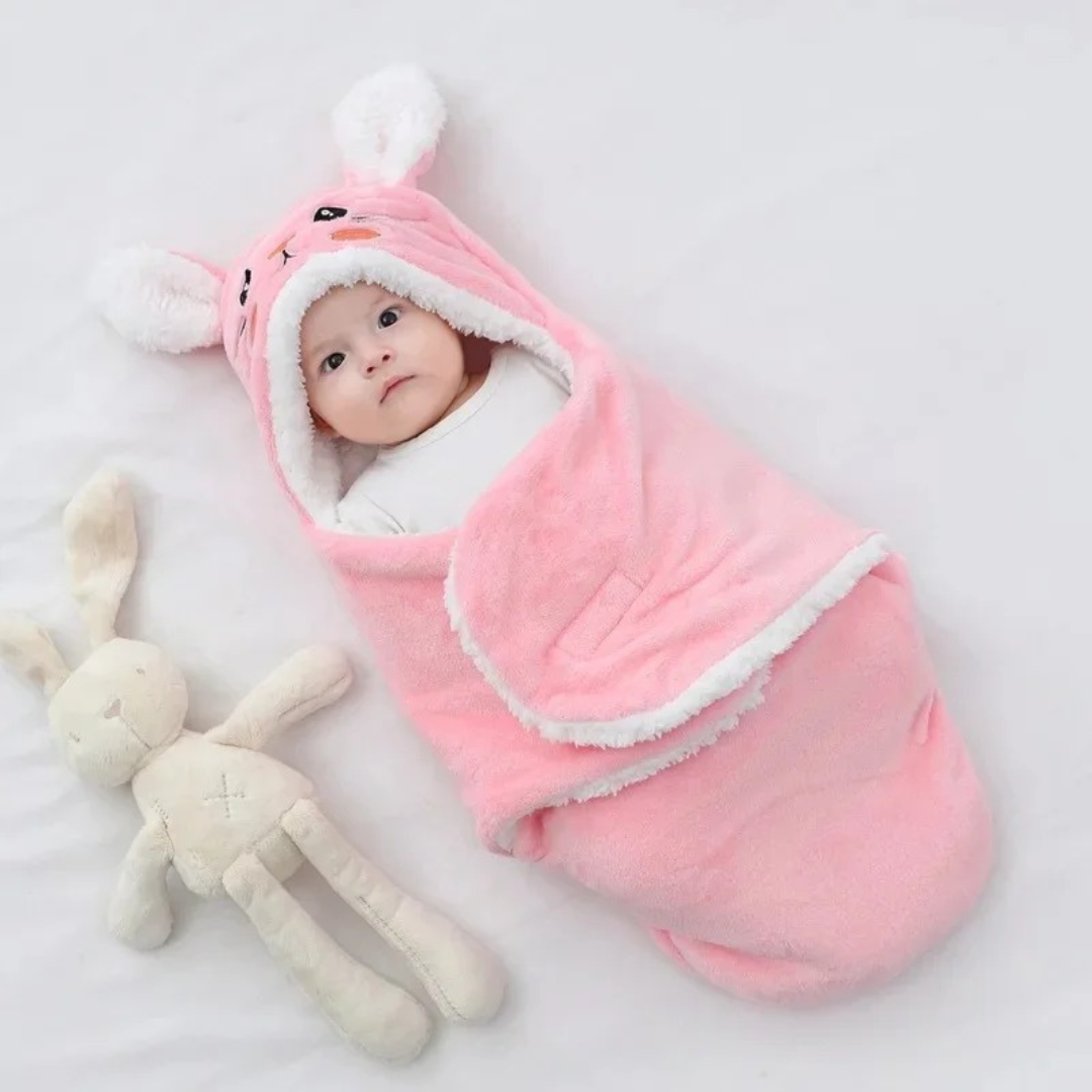 Cloud-Soft Baby Swaddle - Cosy Hooded Sleep Wrap