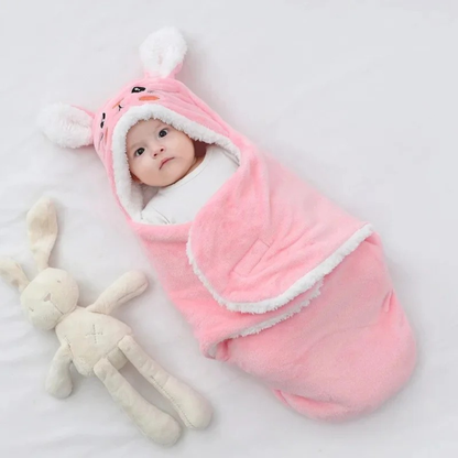 Cloud-Soft Baby Swaddle - Cosy Hooded Sleep Wrap