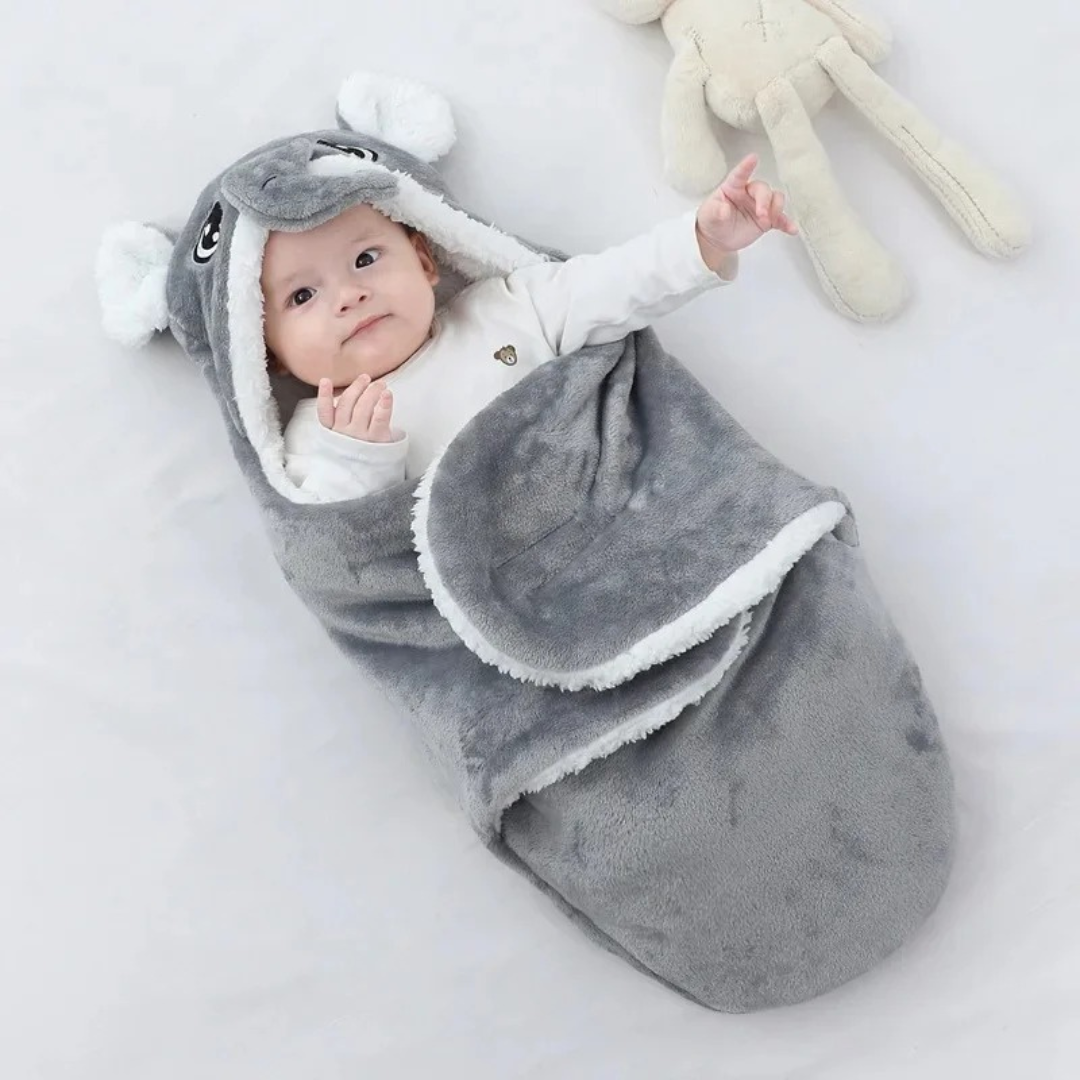 Cloud-Soft Baby Swaddle - Cosy Hooded Sleep Wrap