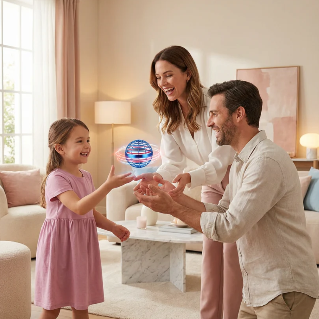 Cosmic LED Flying Orb | Hand-Controlled Interactive Spinner