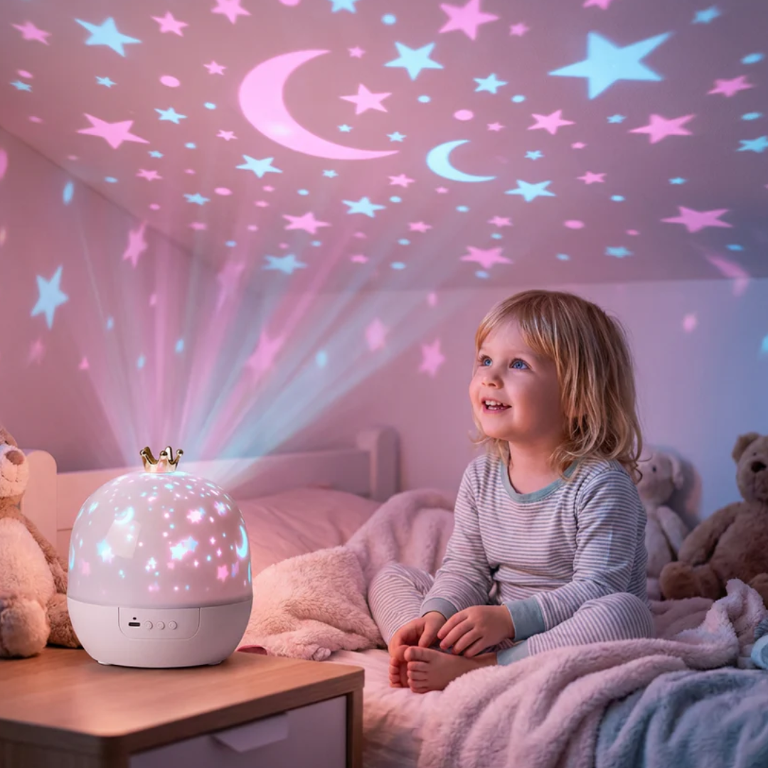 LED Star & Ocean Wave Projector Night Light for Kids – 15 Films