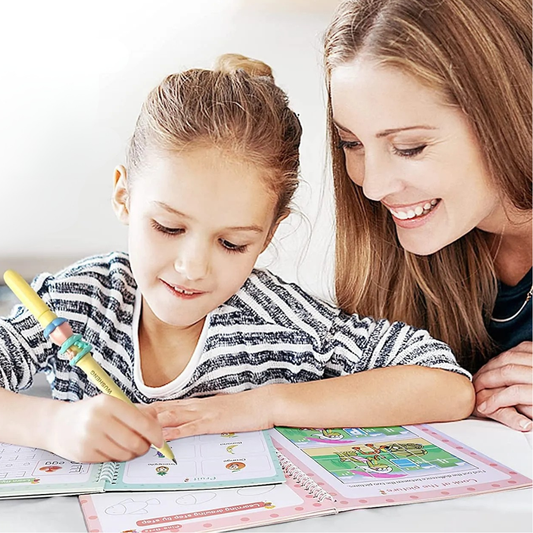 Magic Practice Copybook - Reusable Handwriting Workbook Set