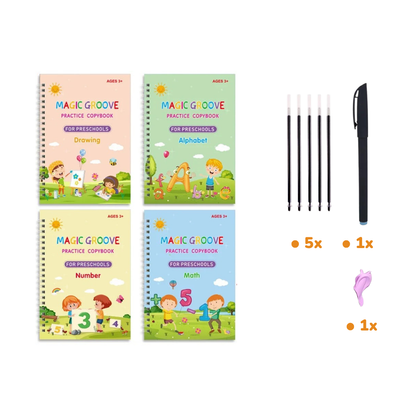 Magic Practice Copybook - Reusable Handwriting Workbook Set