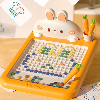 Magnetic Drawing Board - Creative Bunny Bead Pad