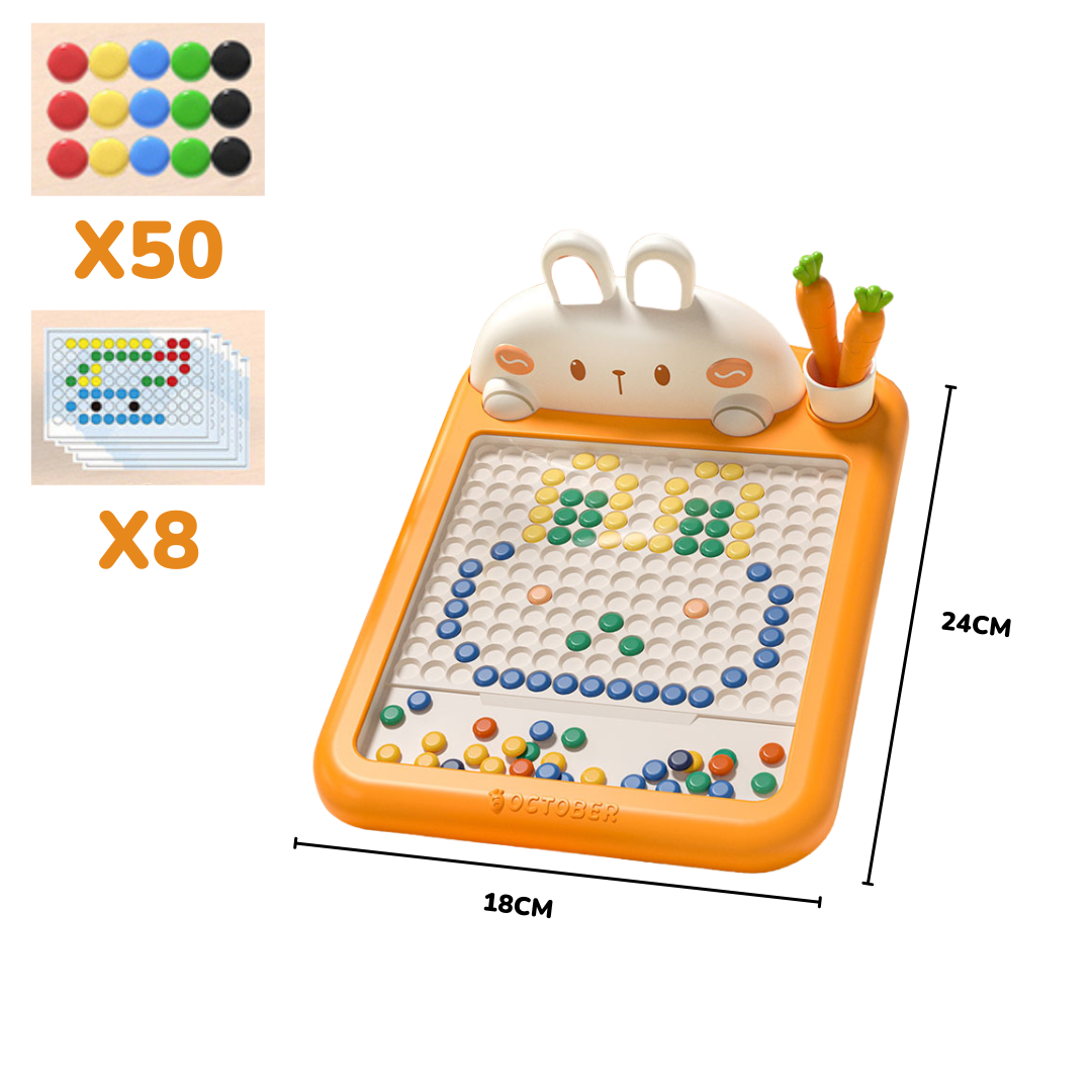 Magnetic Drawing Board - Creative Bunny Bead Pad