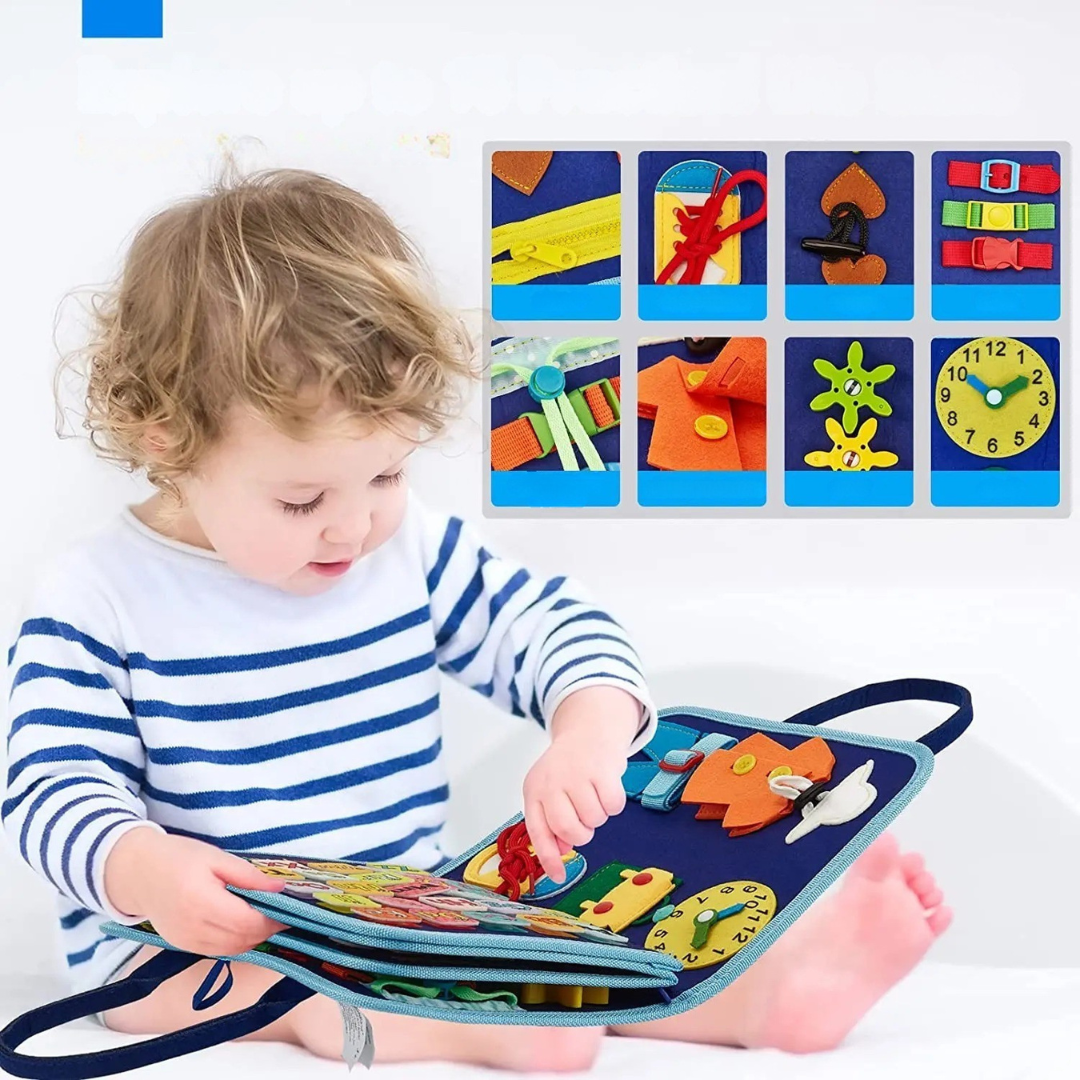 Montessori Activity Board - Sensory Fine Motor Skills Toy
