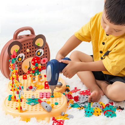 Montessori Tool Kit - 3D Creative Building & Drill Set