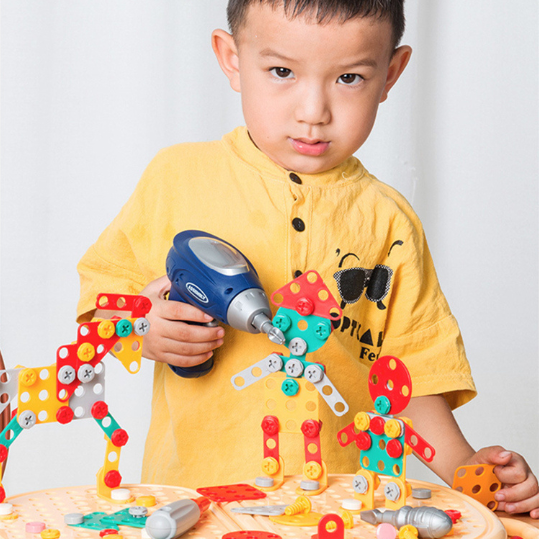 Montessori Tool Kit - 3D Creative Building & Drill Set