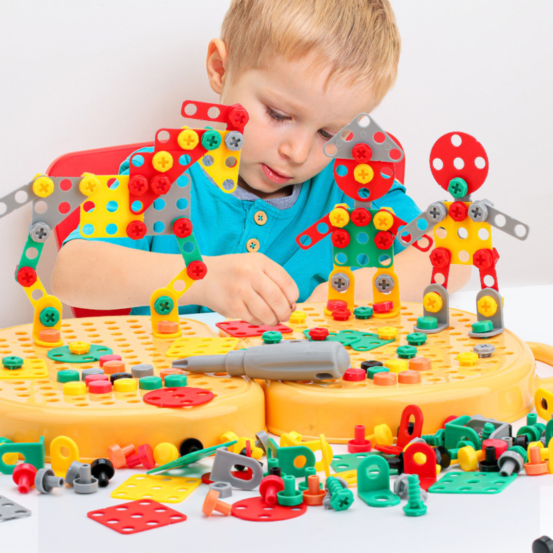 Montessori Tool Kit - 3D Creative Building & Drill Set