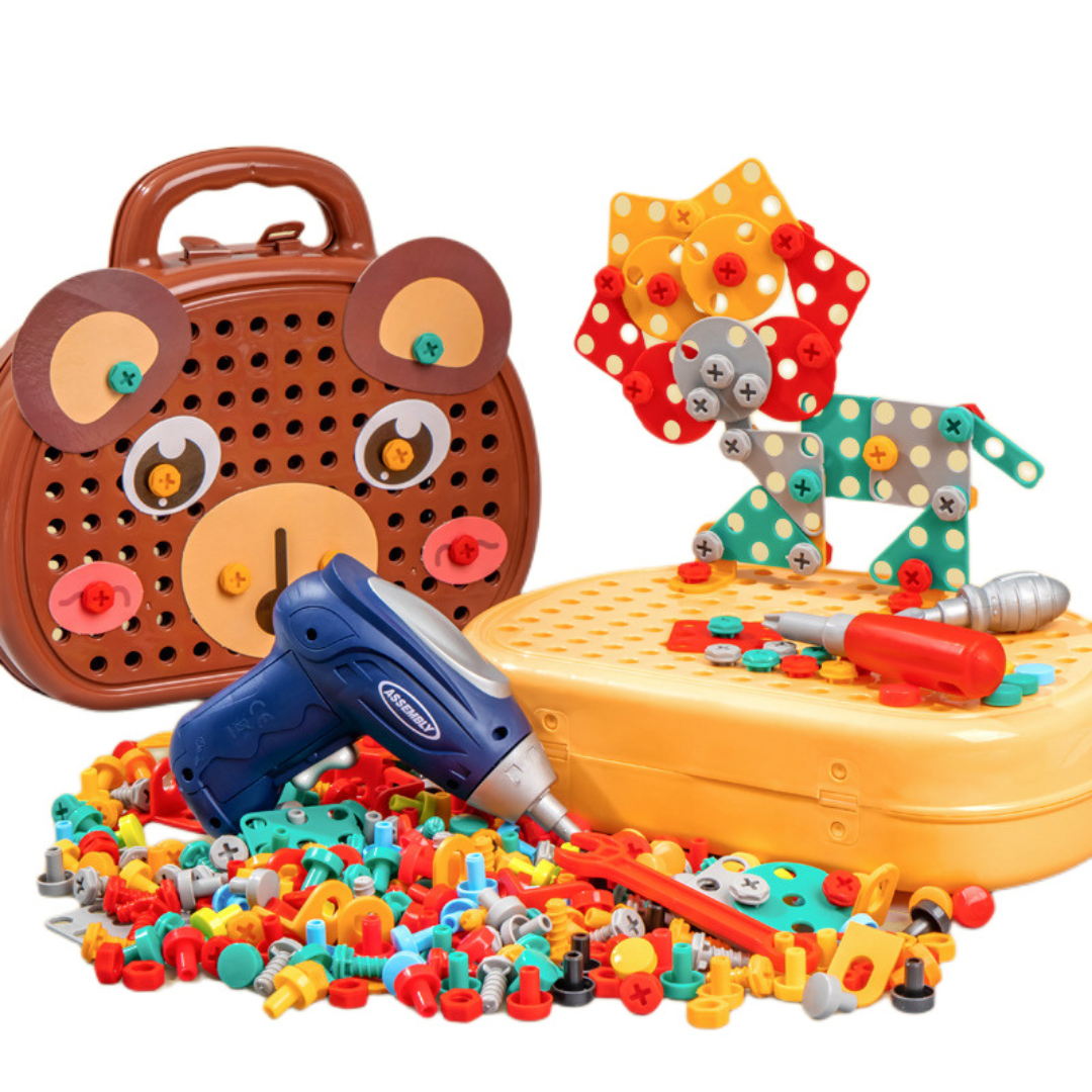 Montessori Tool Kit - 3D Creative Building & Drill Set