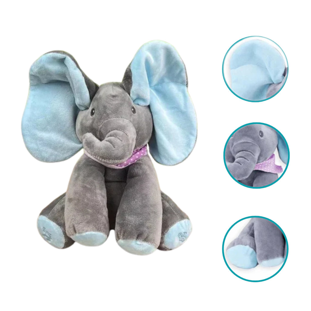 Musical Elephant - Interactive Peek-A-Boo Plush