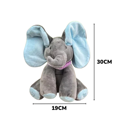 Musical Elephant - Interactive Peek-A-Boo Plush
